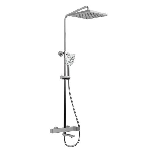 Душевая стойка Vincea Cube VSFS-1C1CH настенная цвет хром с термостатом - фото 2