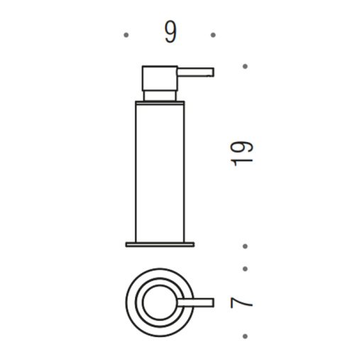 Дозатор Colombo Mini B9342.GM - фото 2