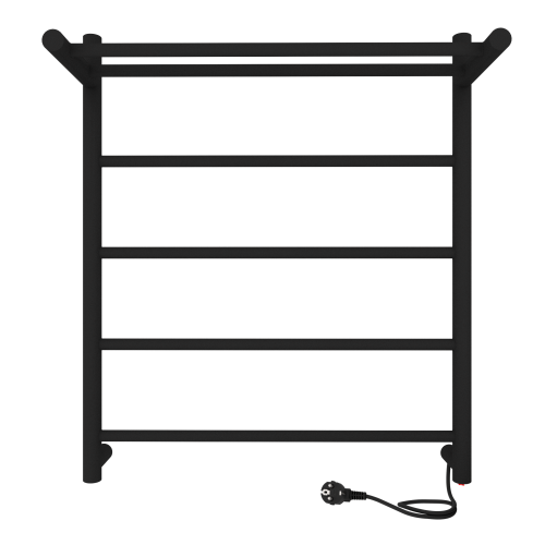 Полотенцесушитель Indigo LINE с полкой LСLE60-50BRPR 53х60 электрический черный муар - фото 4