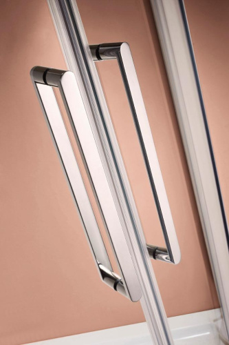 Душевой уголок Cezares STYLUS-M STYLUS-O-M-R-2-90-C-Cr 90х90 стекло прозрачное профиль хром глянцевый без поддона - фото 2