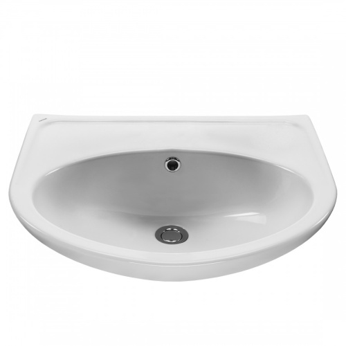 Раковина из сантехнического фарфора Santek Бореаль 1WH110481 48х59 подвесная цвет белый - фото 2