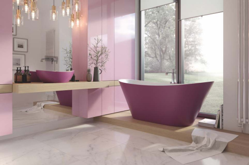 Ванна из искусственного камня Holbi AFINA 1.01.004.11.2 161х66 отдельностоящая овальная - фото 2