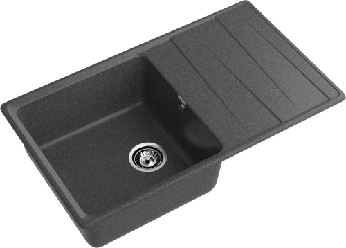 Кухонная мойка Granfest Level LV-860L графит 86х50 цвет графит поверхность матовая - фото 2