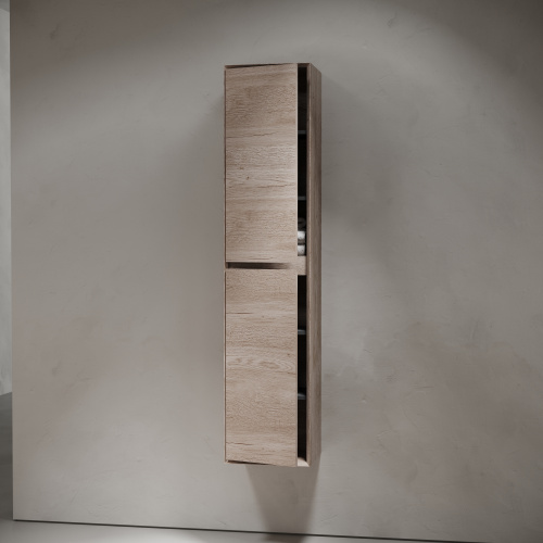 Шкаф-пенал Sancos Marmi 1.0/Marmi 2.0 PMR35EG 35х30х160 подвесной цвет дуб галифакс натуральный - фото 4
