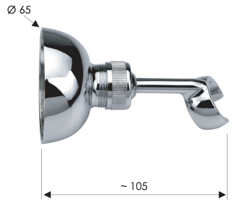 Держатель для душа Remer 338 хром - фото 2