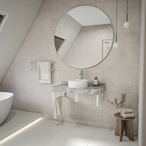 Столешница Teymi Helmi T150209 90х50 подвесная цвет серый - фото 5