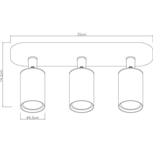 Спот Arte Lamp Aquarius (Акуариус) A3226PL-3BK - фото 4