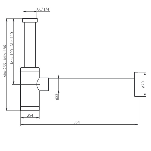 Сифон для раковины Damixa Option 210800300 - фото 4