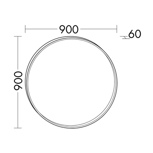 Зеркало в ванную Burgbad SIDG090 90х90 цвет кварцевый металлик - фото 2