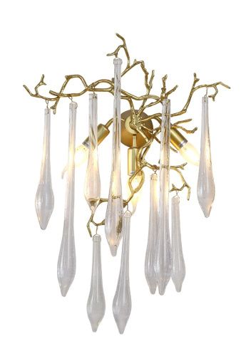 Бра Crystal Lux Reina (Реина) REINA AP3 GOLD PEARL - фото 2