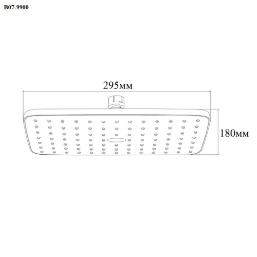 Верхний душ Bond Cube B07-9900 хром глянцевый - фото 4