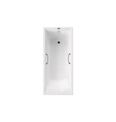 Ванна чугунная Vinsent Veron Devon VDV1807545H/VH0012CH-AS 180х75 пристенная прямоугольная с ножками с ручками