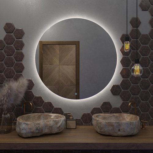 Зеркало в ванную Onika Сола 208097 80х80 - фото 3