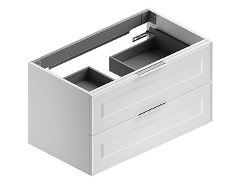 Тумба под раковину Berloni Bagno SUVBS2C90C/110/CHA CL 91х52х52 подвесная цвет белый