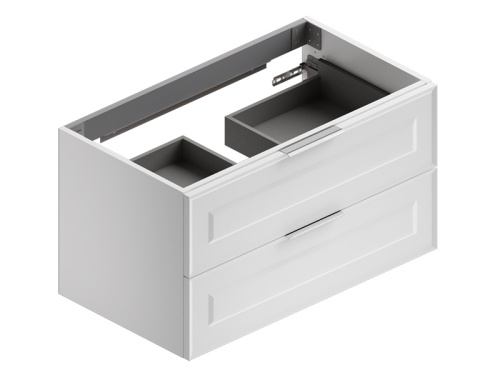 Тумба под раковину Berloni Bagno SUVBS2C90C/110/CHA CL 91х52х52 подвесная цвет белый