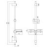Душевая штанга LeMark LM3775GM цвет серый