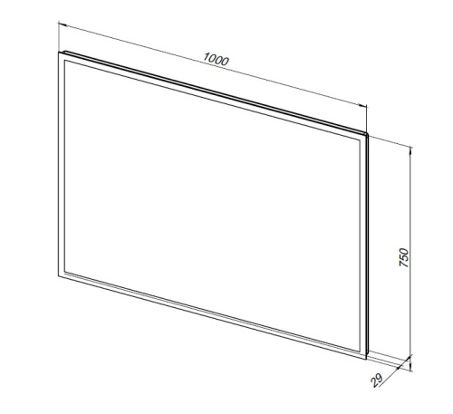 Зеркало в ванную Aquanet Оптима 00288967 100х75 цвет белый - фото 5