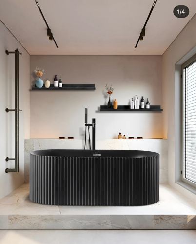 Ванна акриловая Cerutti SPA CT9907 170х75 отдельностоящая овальная с ножками