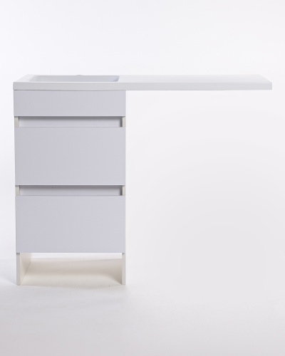 Тумба с раковиной Orange Sistema ST-110TUW+RAL 110х48х91 цвет белый - фото 5