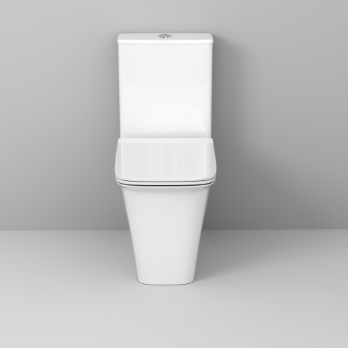 Унитаз напольный с бачком Grossman Galaxy GR-4468S белый глянцевый с сиденьем микролифт безободковый каскадный смыв - фото 3