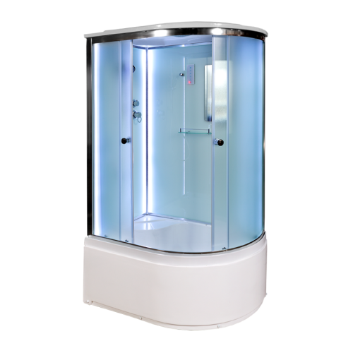 Душевая кабина AvaCan D512SLLED 120х90 асимметричная с крышей ориентация левая - фото 2