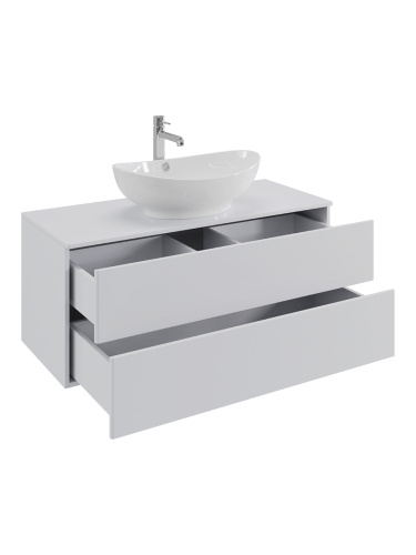 Тумба с раковиной Orange Otto Ot-100TuMDF+G56 100х45х63 цвет белый - фото 3