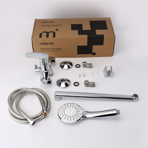 Смеситель для ванны Milardo Rora RORSB00M10 настенный хром - фото 2