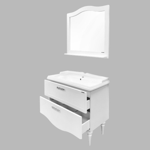 Тумба с раковиной Comforty Монако 00004136346CF 102х49х86 напольная цвет белый - фото 5