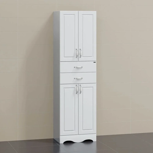 Шкаф-пенал СанТа Верона 700134 60х31х180 напольный цвет белый - фото 3