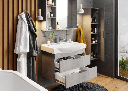 Тумба под раковину Onika Девис 108048 76х36х50 подвесная - фото 5