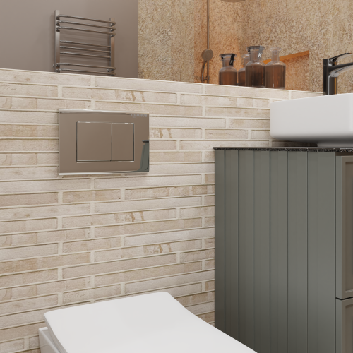 Клавиша смыва механическая CHARUS Minimalista FP.310.21.01 цвет хром глянцевый - фото 3