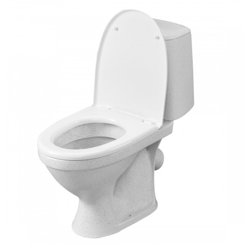 Унитаз-компакт напольный с бачком Santeri Соната 1P2012S0100BF белый с сиденьем каскадный смыв - фото 2