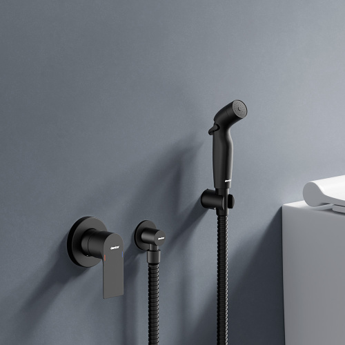 Гигиенический душ со смесителем Damixa Apollo 477510300 черный - фото 4