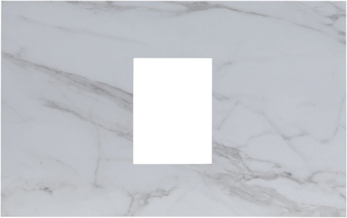 Столешница Allen Brau Priority 1.31009.M 66х41 накладная цвет белый - фото 3