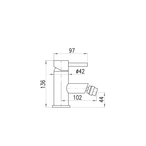 Смеситель RavSlezak Seina SE945.5KSM на биде бронза - фото 2