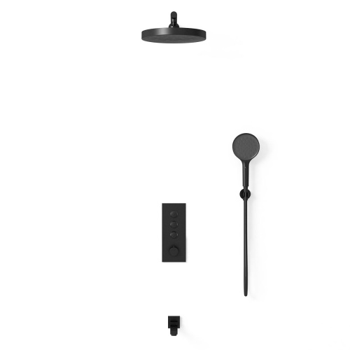 Душевая система Vincea VSFW-433TI2MB встраиваемая в стену с термостатом - фото 3