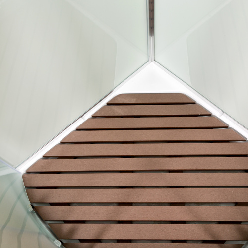 Душевая кабина AvaCan D08SLED 80х80 четверть круга с крышей ориентация универсальная - фото 4