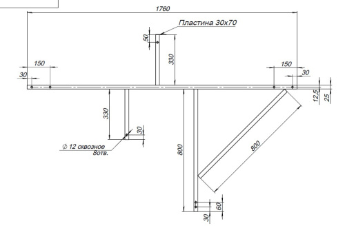 Каркас сварной для ванны Aquanet Capri 00243003 - фото 5