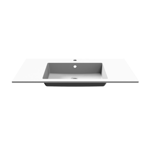 Раковина из литьевого мрамора Uperwood Megan 45481000004 100х48 полувстраиваемая цвет белый - фото 5