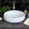 Раковина из сантехнического фарфора Melana 320317-805 50х40 накладная цвет белый без отверстий под смеситель