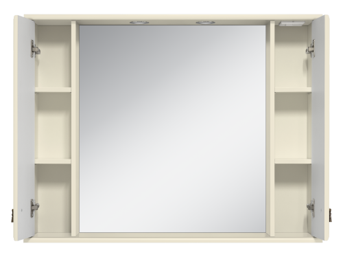 Зеркало-шкаф Misty Лувр П-Лвр03105-10142Ш 105х18х80 подвесной цвет бежевый - фото 2