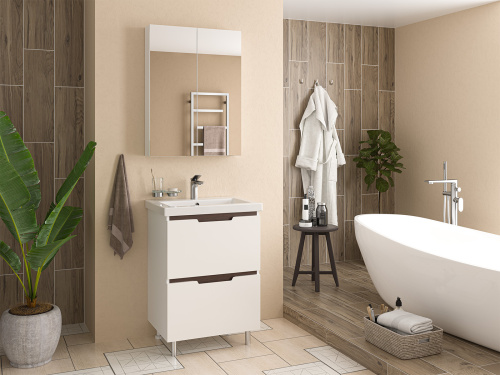 Тумба под раковину Misty Лайм Э-Лай01060-2Я 57х43х70 напольная - фото 5