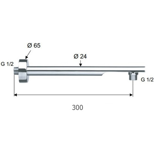 Кронштейн для верхнего душа 30 см Remer 348N30 - фото 2