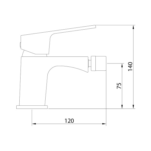Смеситель Clever VOGUE XTREME 61408 на биде хром - фото 2