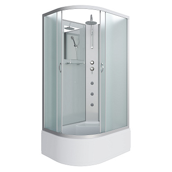 Душевая кабина Niagara Classic 23101424RBKTG 120х80 асимметричная без крыши ориентация правая