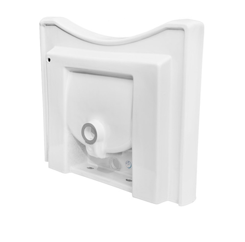 Раковина из сантехнического фарфора Dstrana 4624 64х55 подвесная цвет белый - фото 5