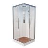Душевая кабина AvaCan K K2090LED 90х90 прямоугольная с крышей ориентация универсальная