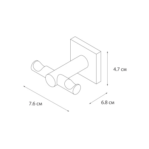 Крючок для ванной Fixsen Lux satin FX-16005 - фото 5