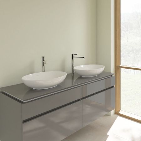 Раковина из сантехнического фарфора Villeroy Boch Loop&Friends 4A470001 60х40 накладная цвет белый без отверстий под смеситель