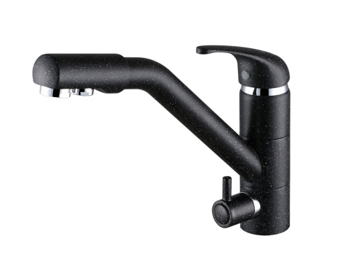 Смеситель для кухни Paulmark HESSEN He213017-308 на раковину черный